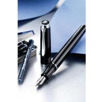 Stilou Pelikan Classic P200 / P205 cu rezerve de cerneala + cadou set 6 rezerve Edelstein Sapphire