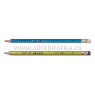 Creion HB cu radiera metalizat Koh-I-Noor