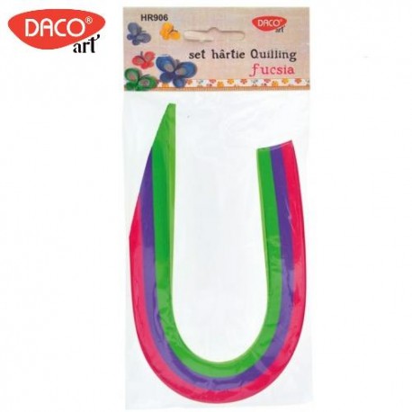 Hartie Quilling 30 x 0,5 cm, 200 buc./set, Fucsia, Daco