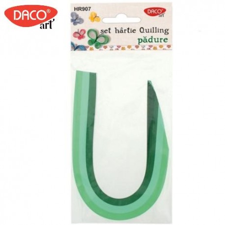 Hartie Quilling 30 x 0,5 cm, 200 buc./set, Padure, Daco