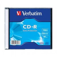 CD-R Verbatim 700MB/52x, carcasa subtire