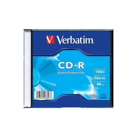 CD-R Verbatim 700MB/52x, carcasa subtire