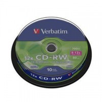 CD-RW Verbatim 700MB/12x, 10 buc./cutie