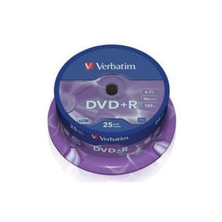 DVD+R Verbatim 4,7GB/16x, 25 buc./cutie