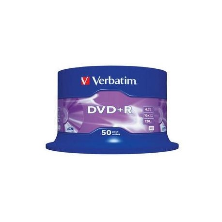 DVD+R Verbatim 4,7GB/16x, 50 buc./cutie