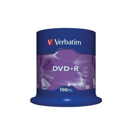 DVD+R Verbatim 4,7GB/16x, 100 buc./cutie