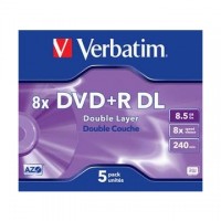 DVD+R Verbatim Double Layer 8,5GB/8x, carcasa subtire