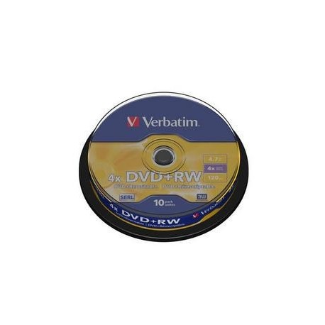 DVD+RW Verbatim 4,7GB/4x, 10 buc./cutie