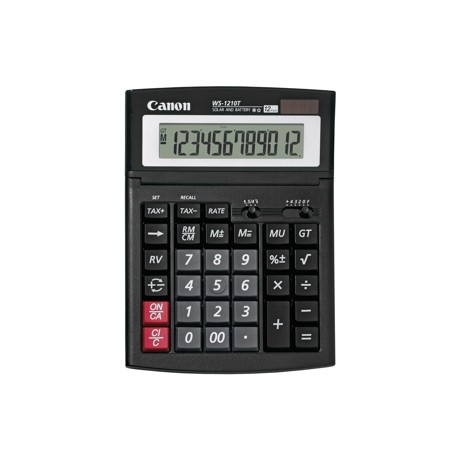 Calculator Canon WS-1210T, 12 digiti, alimentare duala