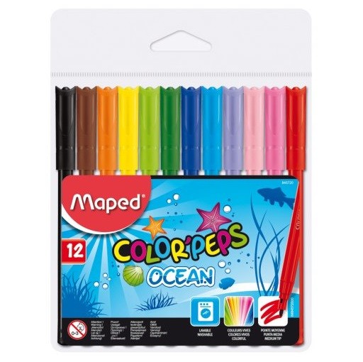 Carioca set 12 culori Maped ColorPeps Ocean