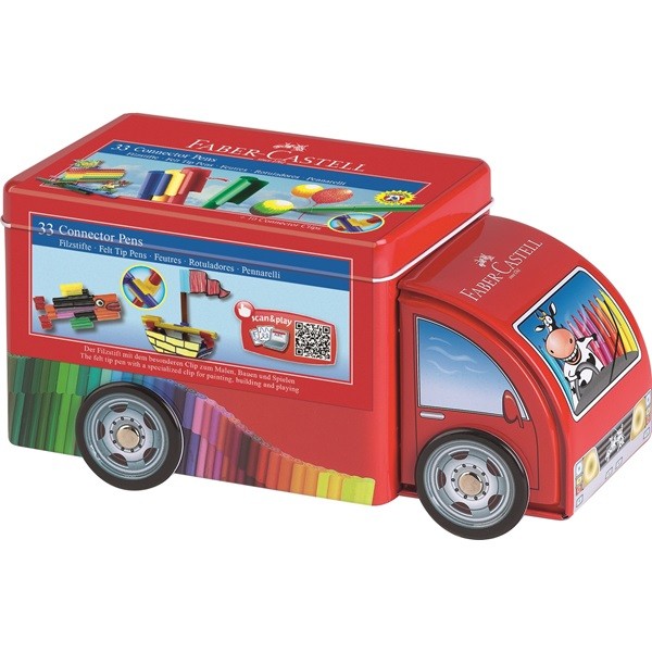 Carioca set 33 culori Camion Connector Faber-Castell